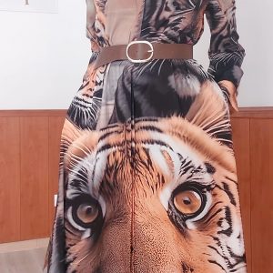 VESTIDO ESTAMPADO TIGRES