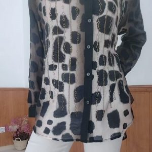 CAMISA BRILLOS ANIMAL PRINT