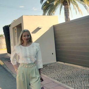 PANTALÓN VERDE SATINADO